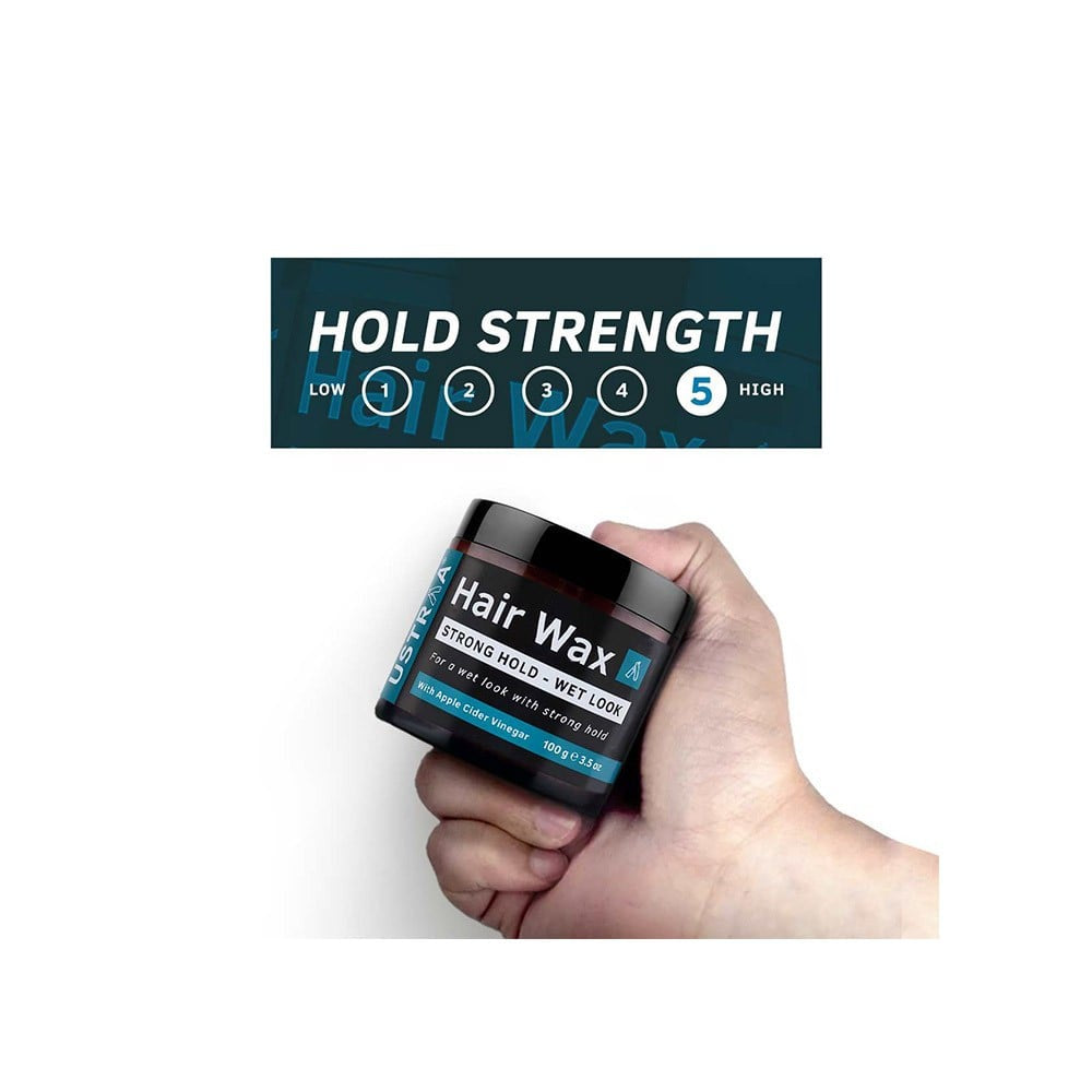 Ustraa Strong Hold Hair Wax - Wet Look - Pack of 2 : 2 x 100 g