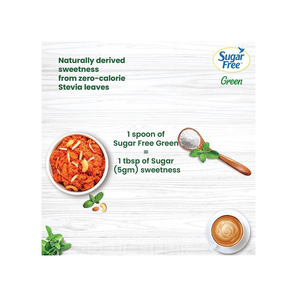 Sugar Free Green 100% Natural Stevia Sweetener : 400 g