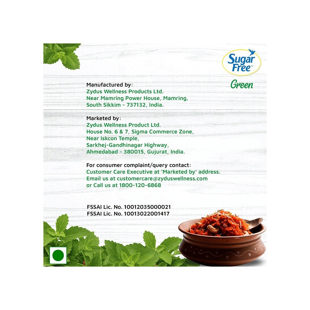 Sugar Free Green 100% Natural Stevia Sweetener : 400 g