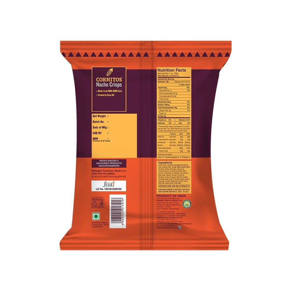 Cornitos Tikka Masala Nachos - Pack of 3 : 3 x 150 g