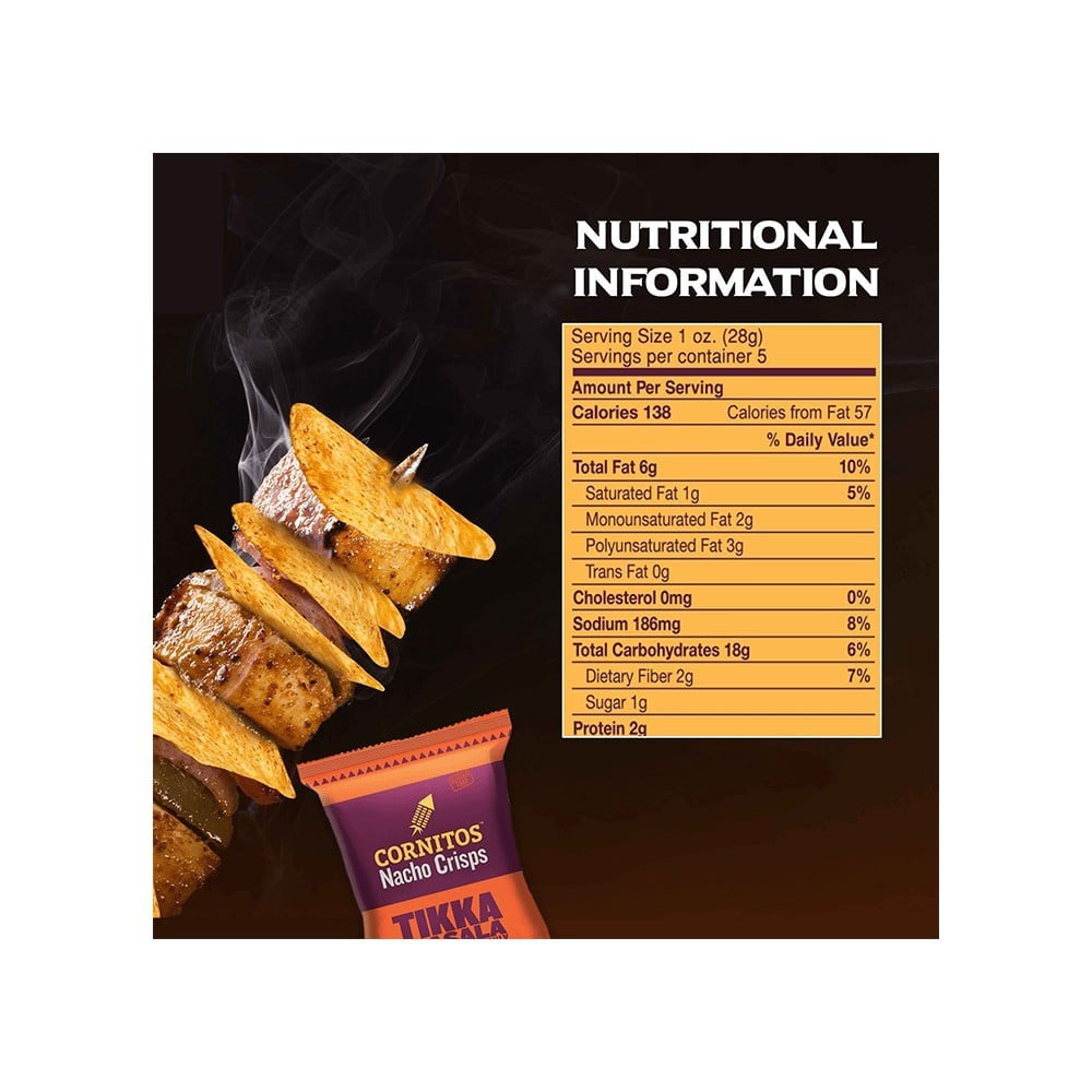 Cornitos Tikka Masala Nachos - Pack of 3 : 3 x 150 g