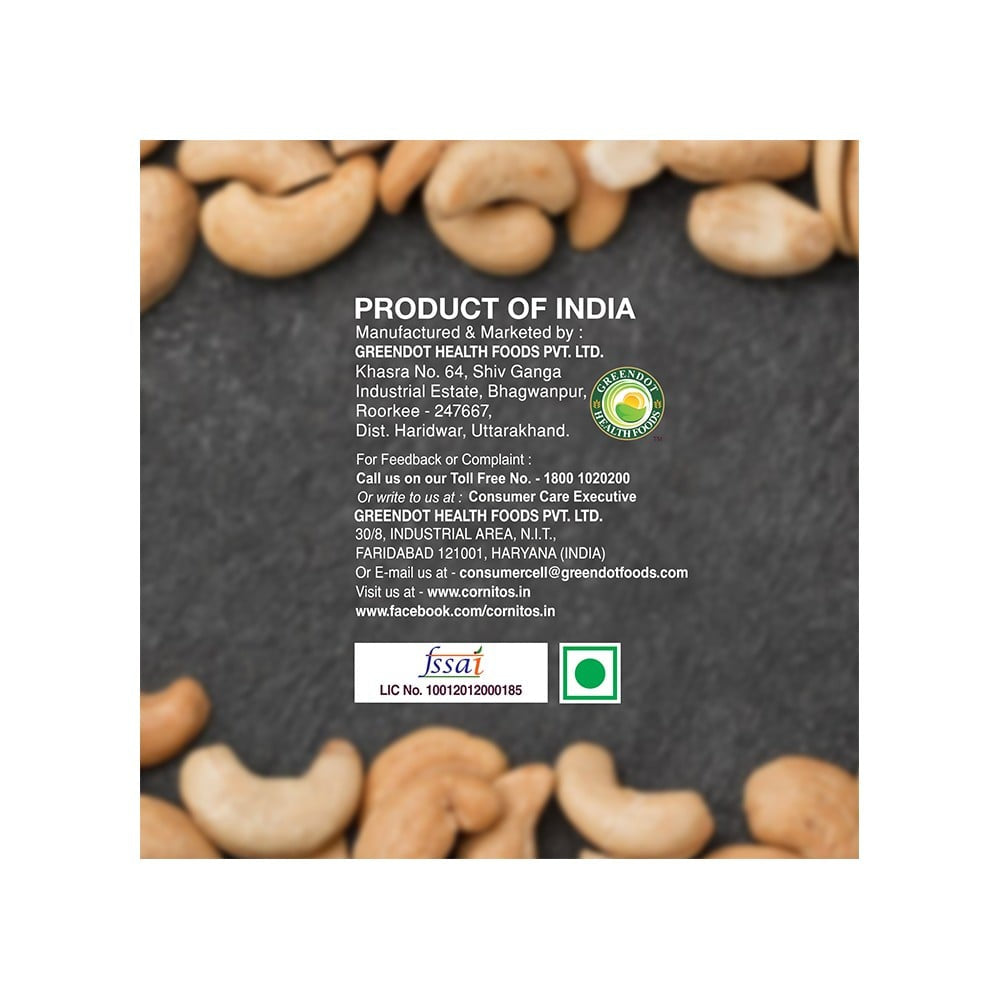 Cornitos Pop n Crunch Roasted Cashew (Lightly Salted) - Pack of 3 : 3 x 200 g