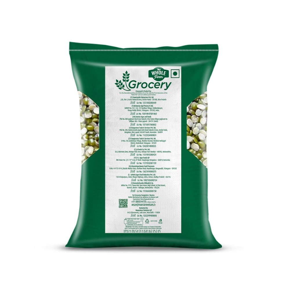 Whole Farm Grocery Moong Dal (Chilka) Split : 1 kg