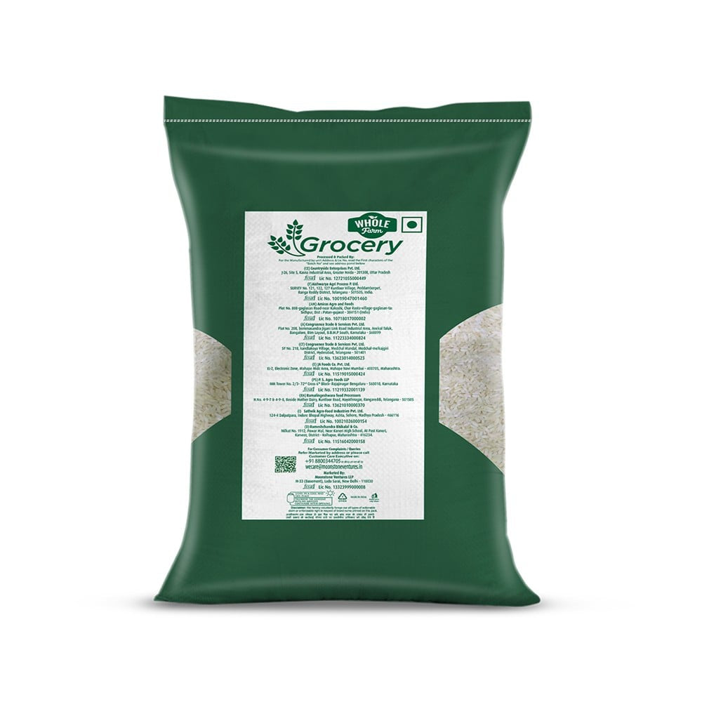 Whole Farm Grocery Steam Sonamasuri Rice : 5 kg