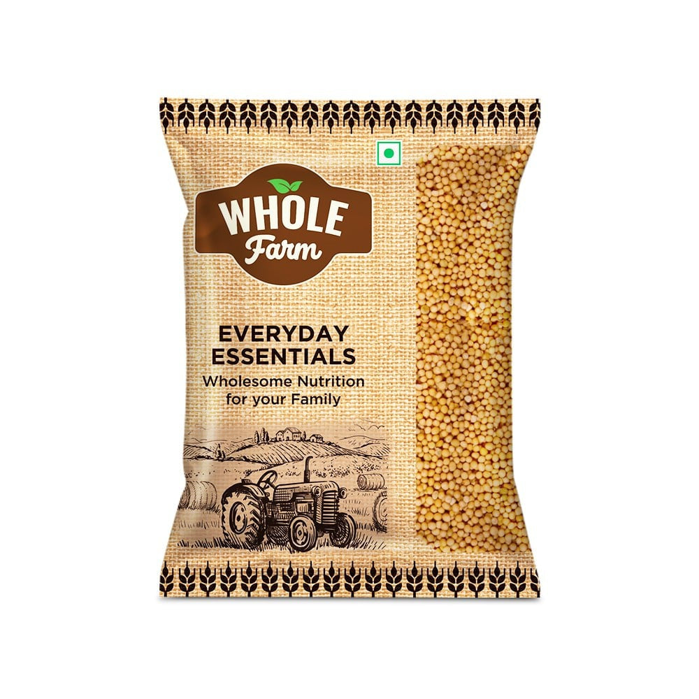 Whole Farm Premium Yellow Small Mustard Seeds/Rai : 100 g