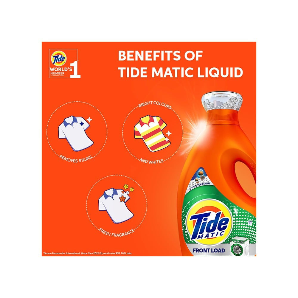 Tide Matic Front Load Liquid Detergent : 850 ml