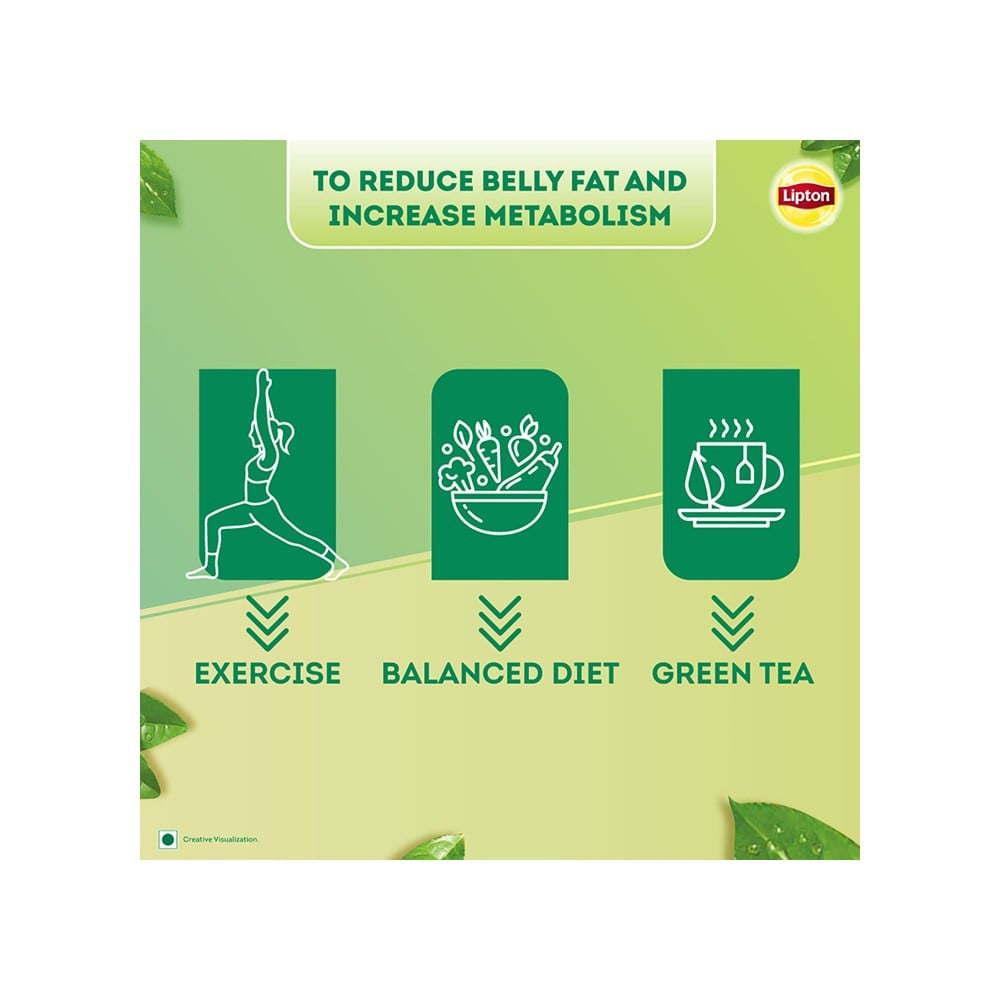 Lipton Clear & Light Green Tea Bags : 1 pack (50 pieces)