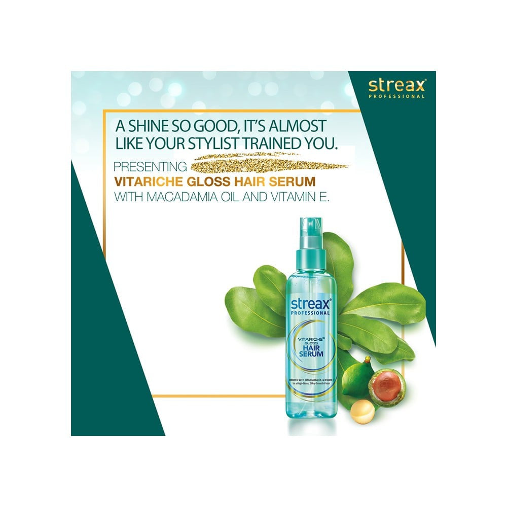 Streax Professional Vitariche Gloss Hair Serum : 115 ml