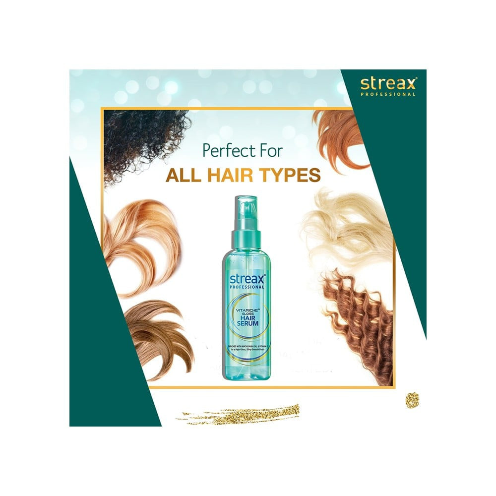 Streax Professional Vitariche Gloss Hair Serum : 115 ml
