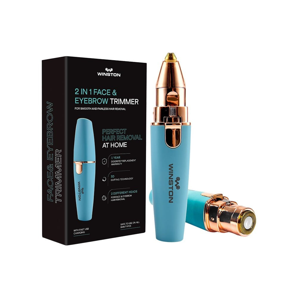Winston 2 In 1 Face & Eyebrow Trimmer for Women (Green) : 1 unit