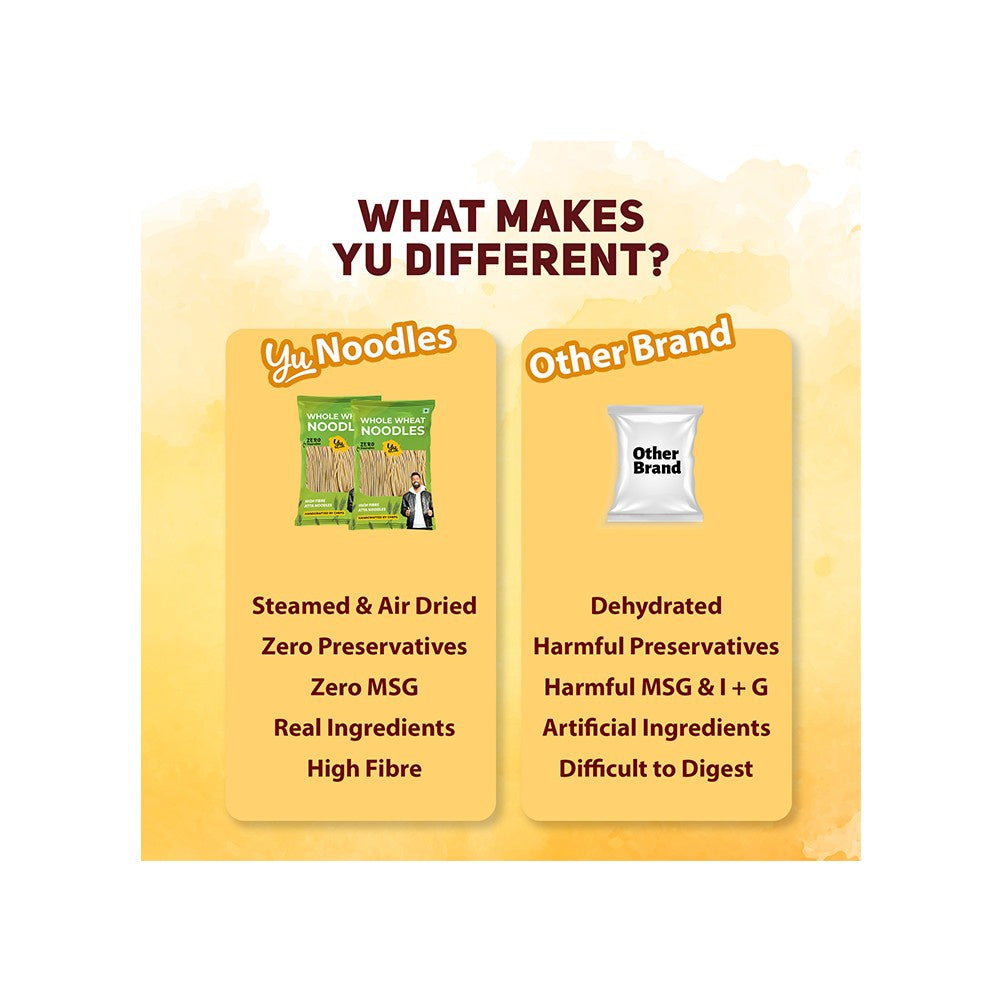 Yu 100% Whole Wheat Noodles - Pack of 2 : 2 x 150 g