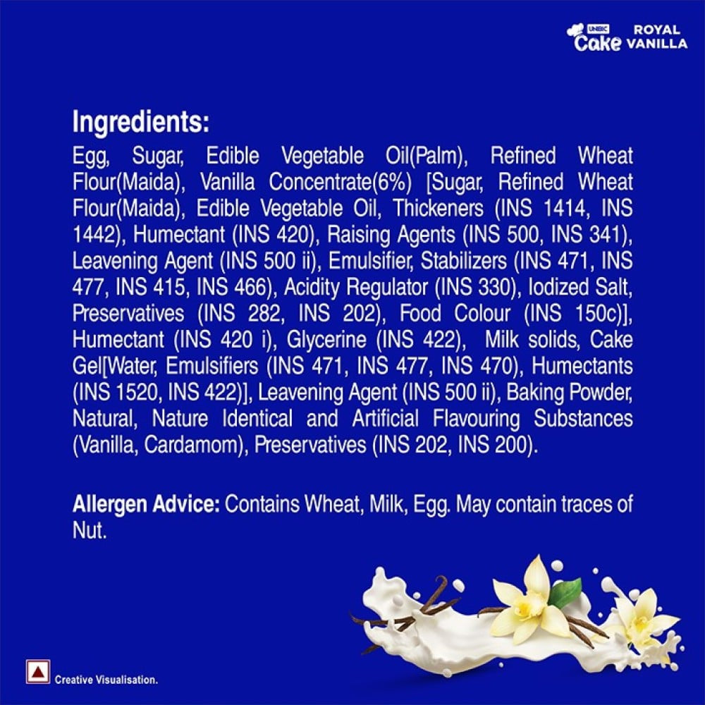 Unibic Royal Vanilla Cake : 140 g