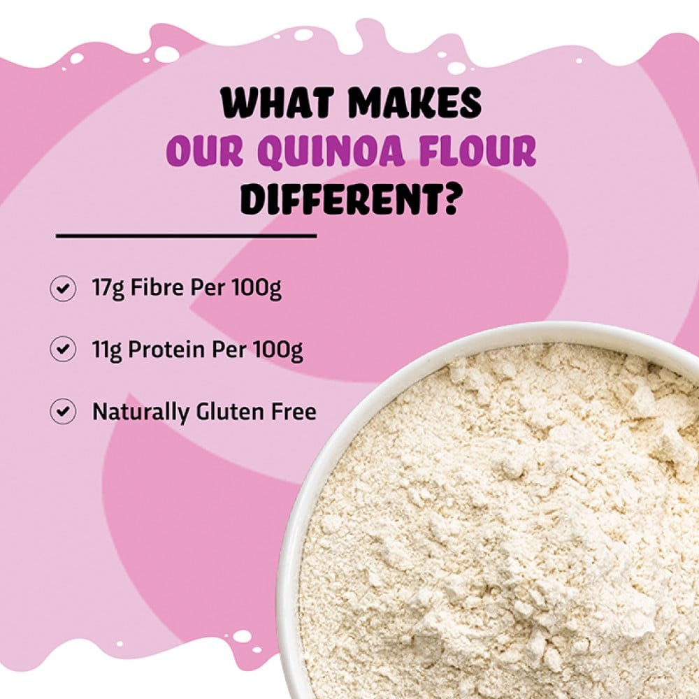 True Elements Whole Quinoa Flour - High-Protein Atta : 1 kg