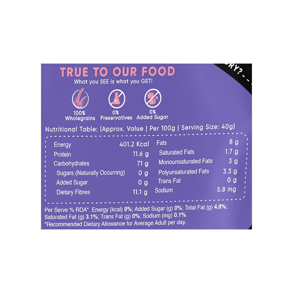 True Elements Oat Flour - Nutrient-Rich Oats Atta : 1 kg