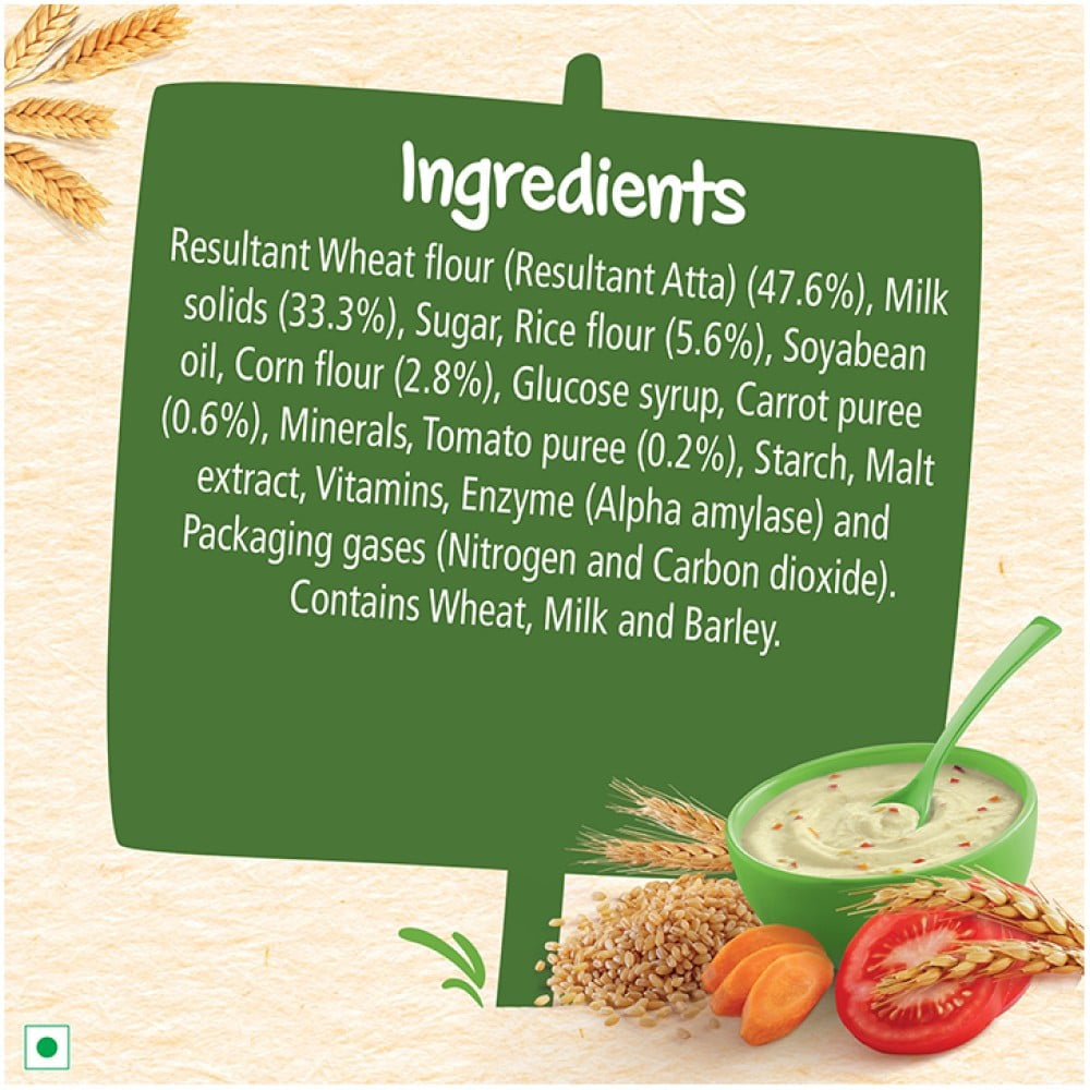 Nestle Cerelac Wheat Rice Mixed Veg Baby Cereal (From 10 to 24 Months) : 300 g