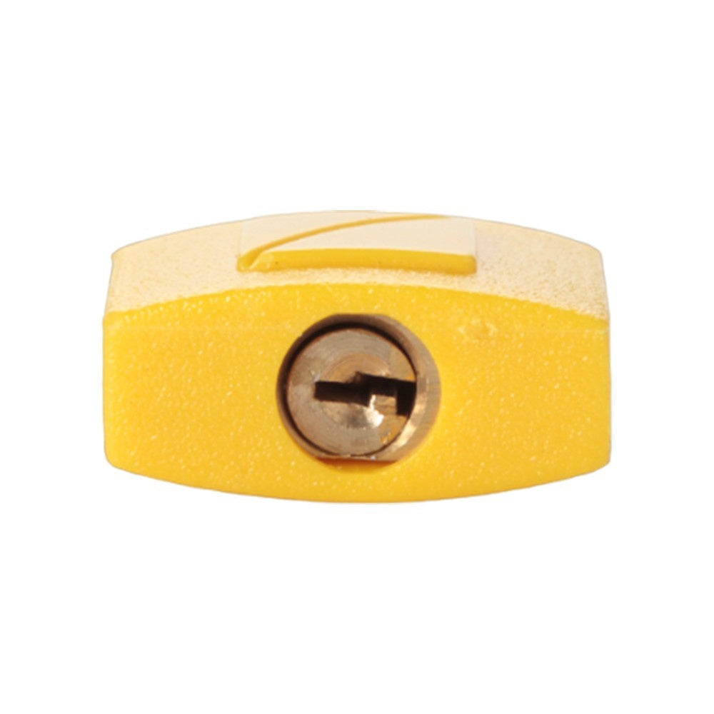 Travel Blue Lock with 2 Keys - Pack of 2 (Yellow) : 1 pack (2 pieces)