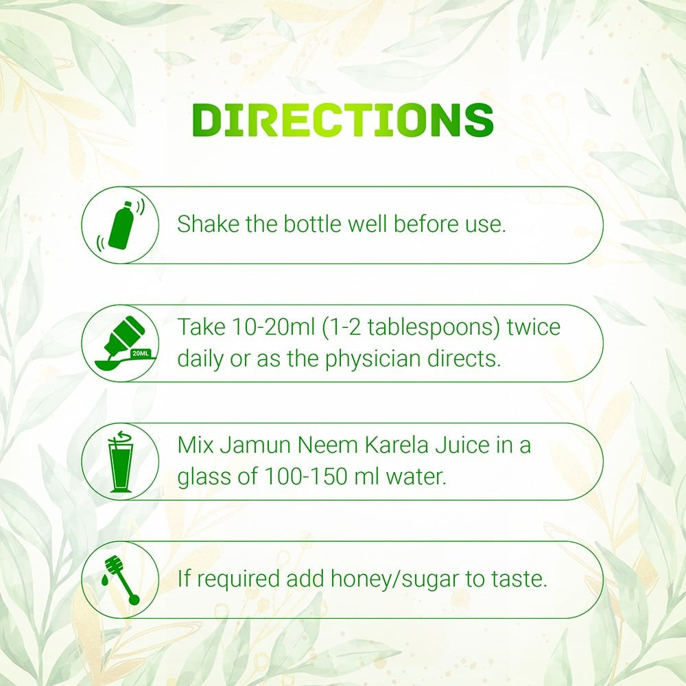 Dabur Jamun Neem Karela Health Juice : 1 ltr