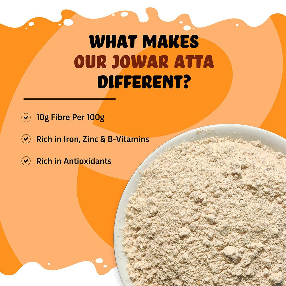 True Elements Jowar Flour - Sorghum Atta : 500 g
