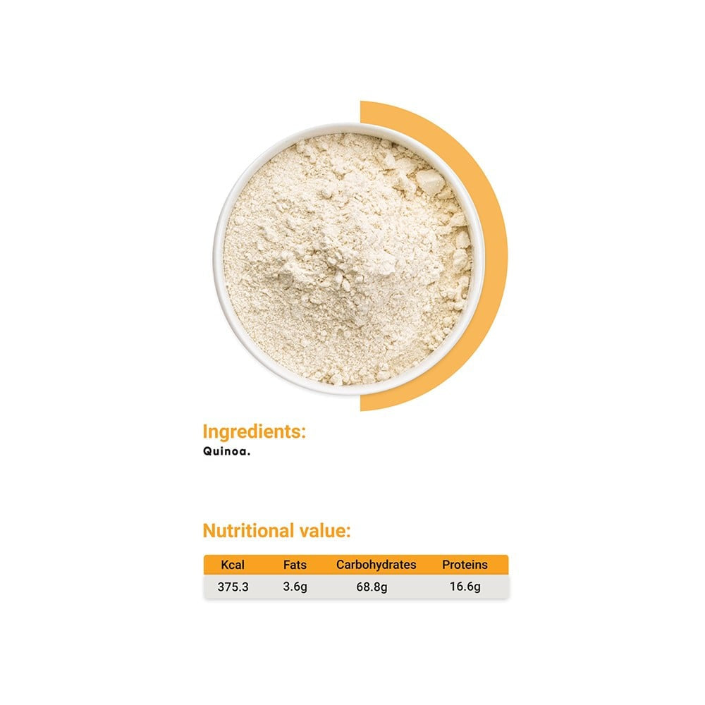 True Elements Quinoa Flour - Gluten-Free Atta : 500 g