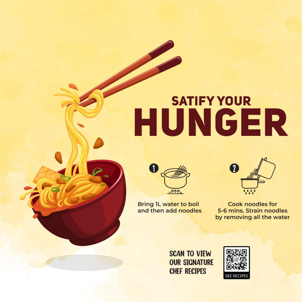Yu Veg Hakka Noodles - Chowmein Style - Pack of 2 : 2 x 150 g