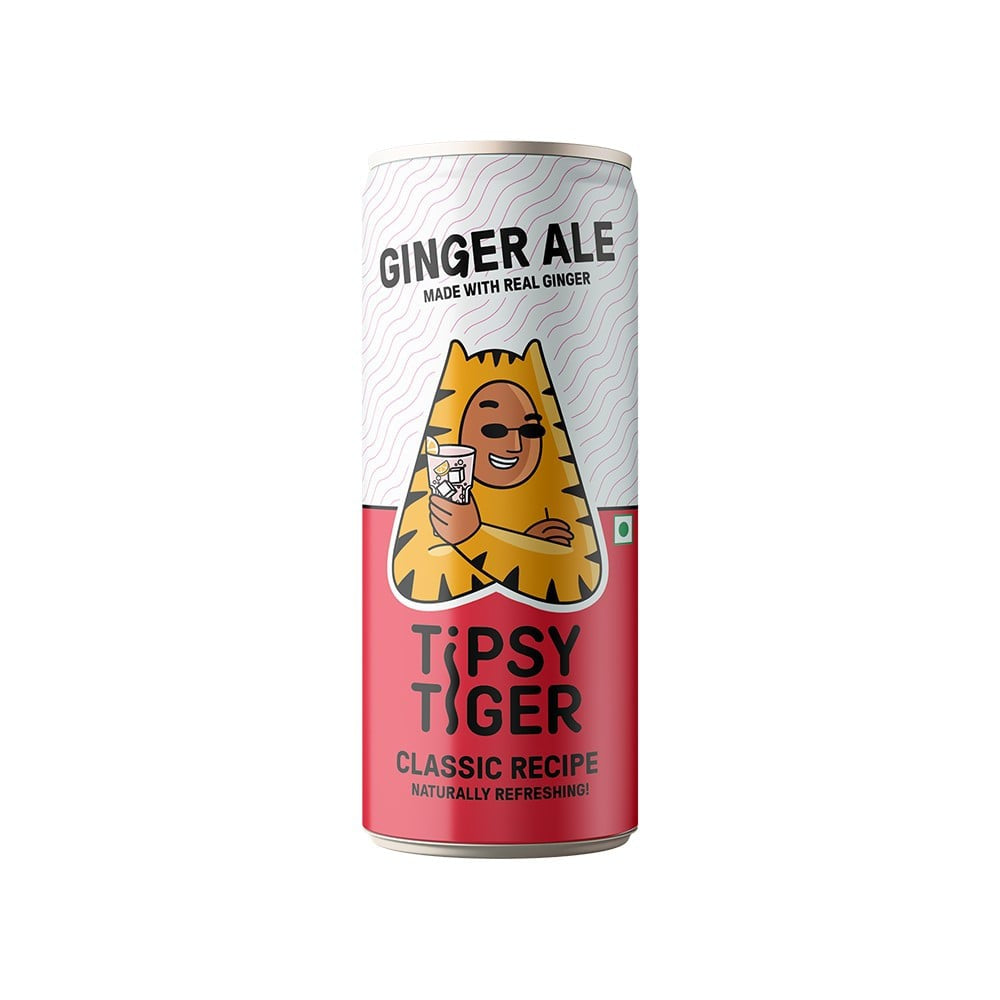 Tipsy Tiger Ginger Ale (Ginger Ale made with Real Ginger) : 250 ml