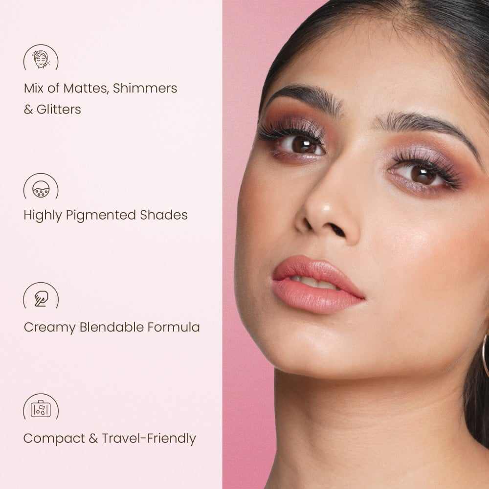 Swiss Beauty Lustre Eye Shadow Palette (02 Nude Addict) : 5 g