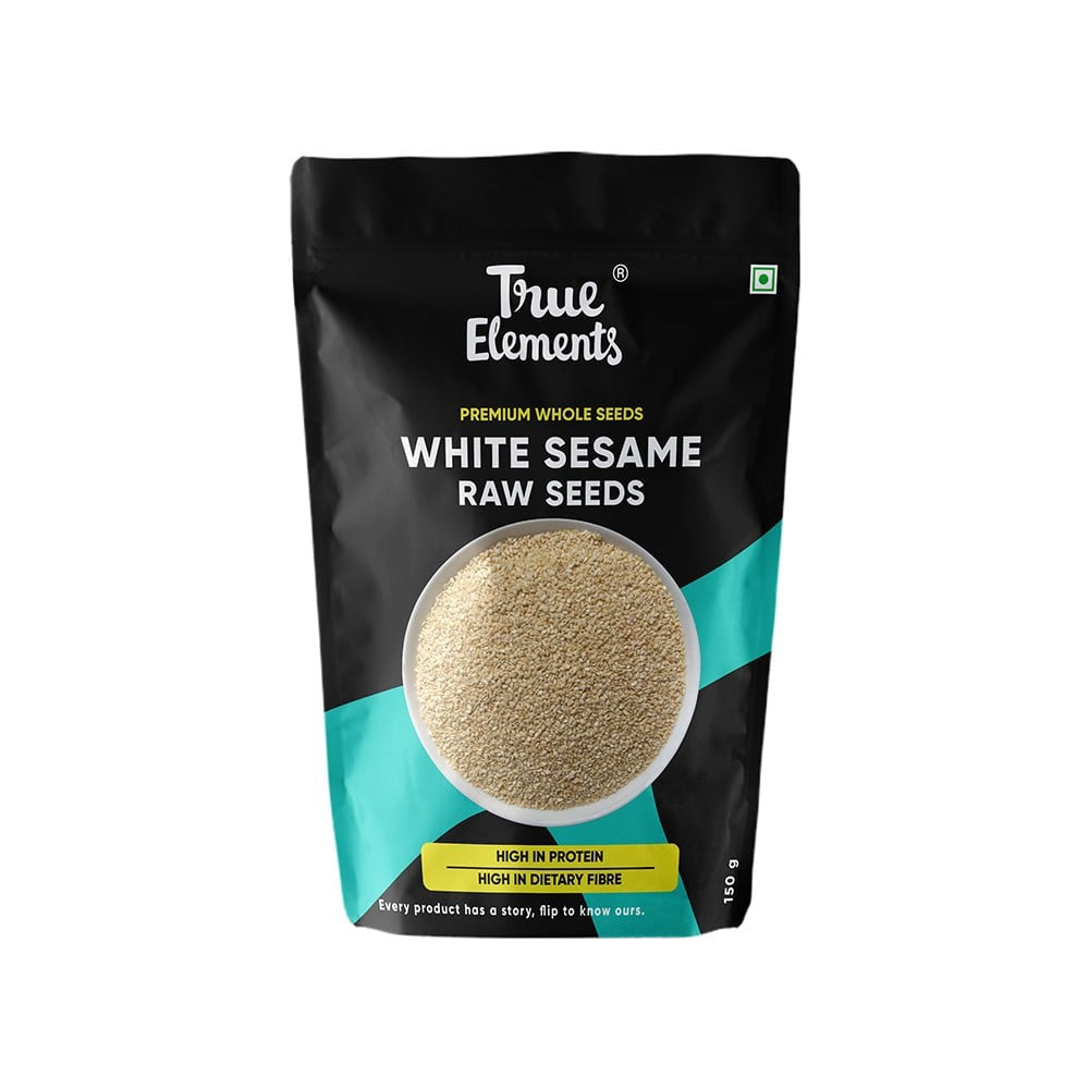 True Elements White Sesame Seeds (Safed Til) : 150 g