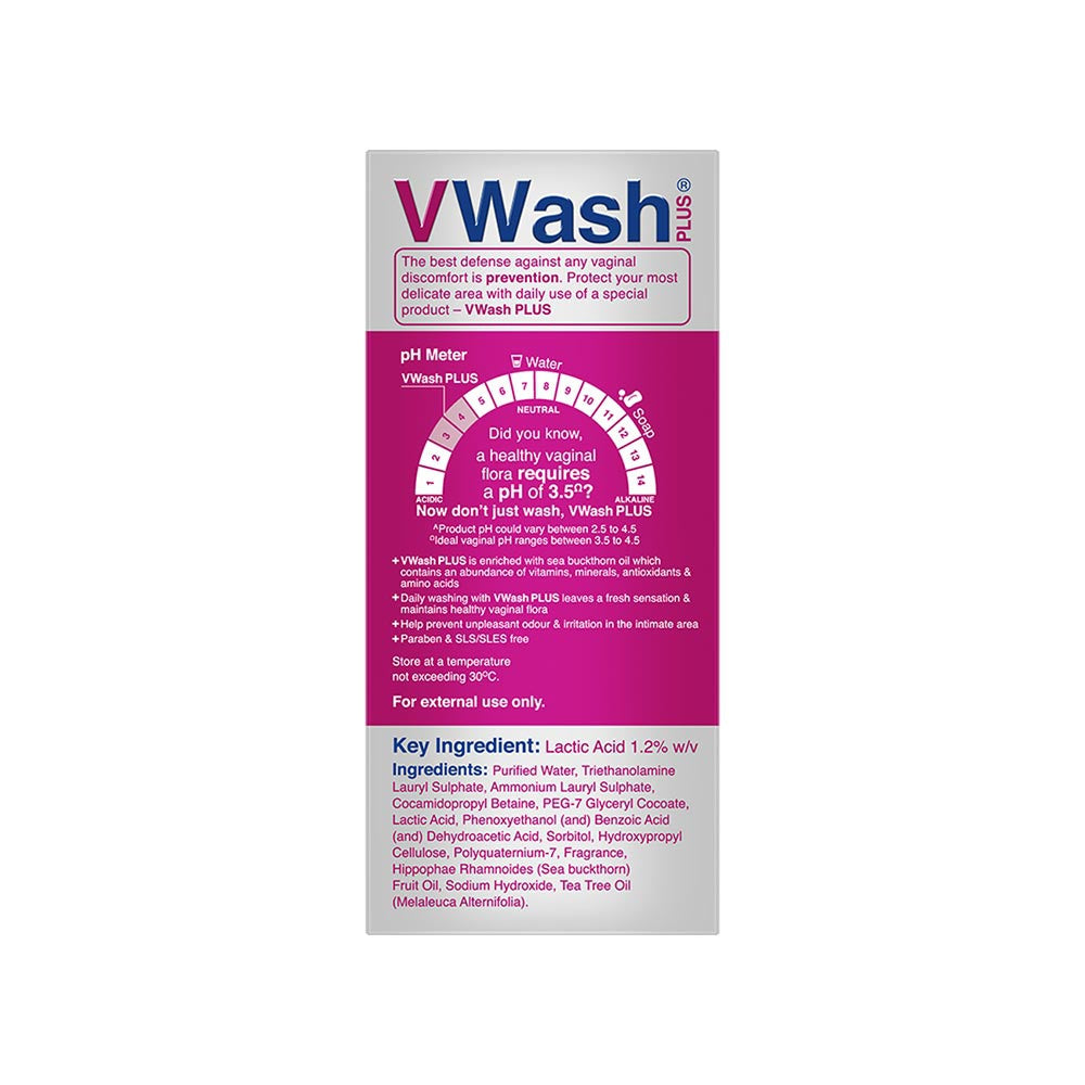 VWash Plus Expert Hygiene Intimate Wash : 100 ml