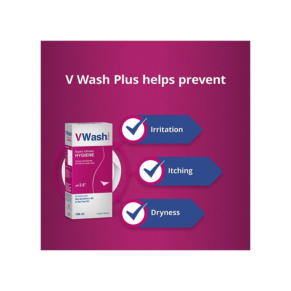 VWash Plus Expert Hygiene Intimate Wash : 100 ml