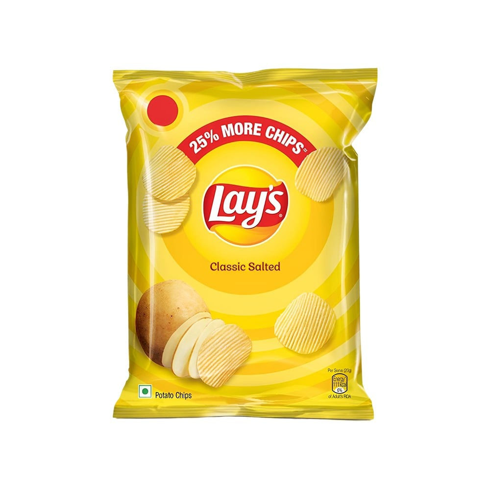 Lay's Classic Salted Potato Chips : 48 g