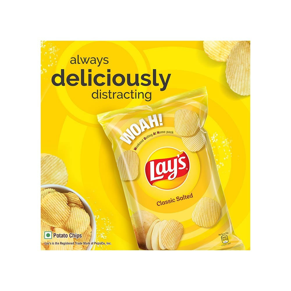 Lay's Classic Salted Potato Chips : 48 g
