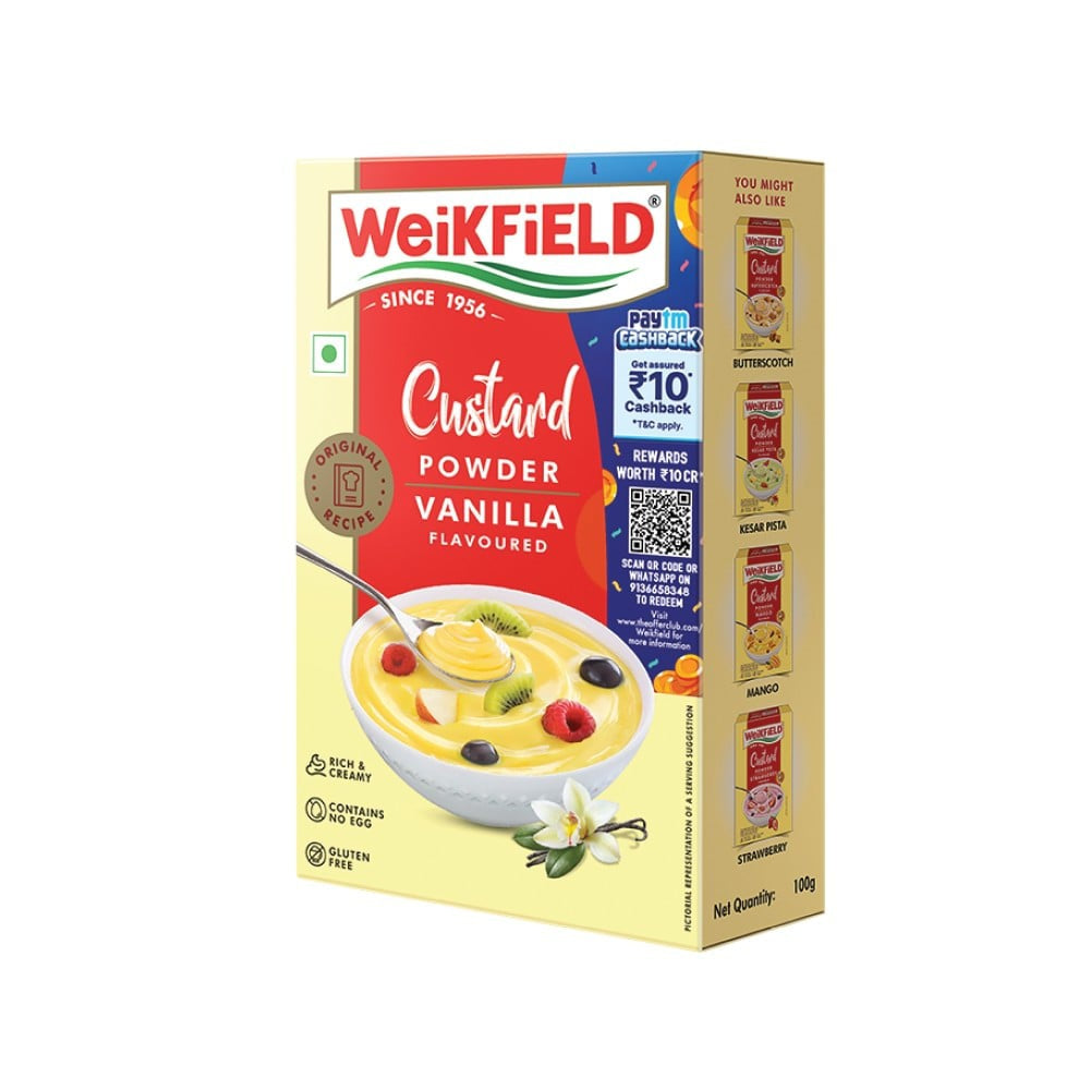 Weikfield Custard Powder Vanilla Flavour : 100 g