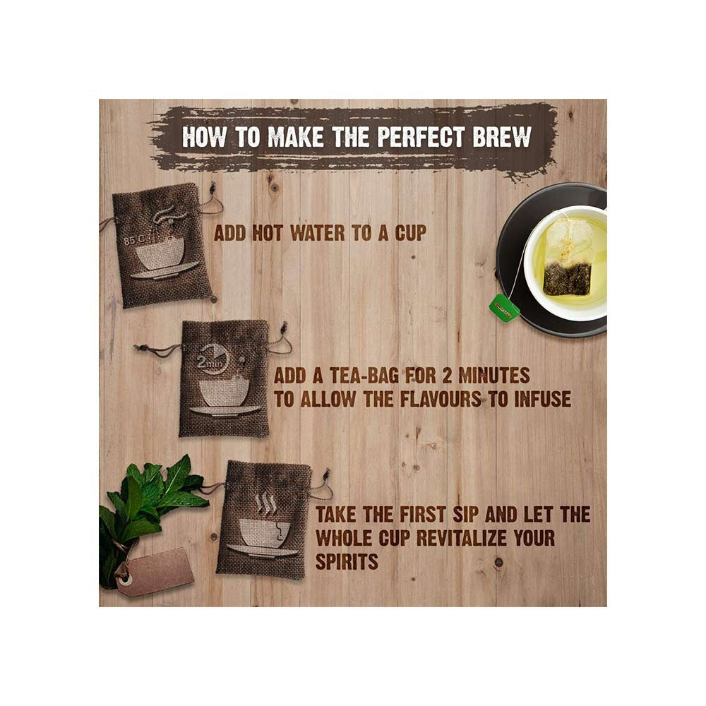 Twinings Mint Green Tea Bags : 25 pieces
