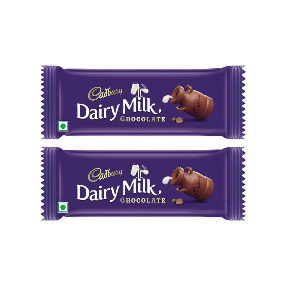 Cadbury Dairy Milk Milk Chocolate Bar - Pack of 2 : 2 x 52 g