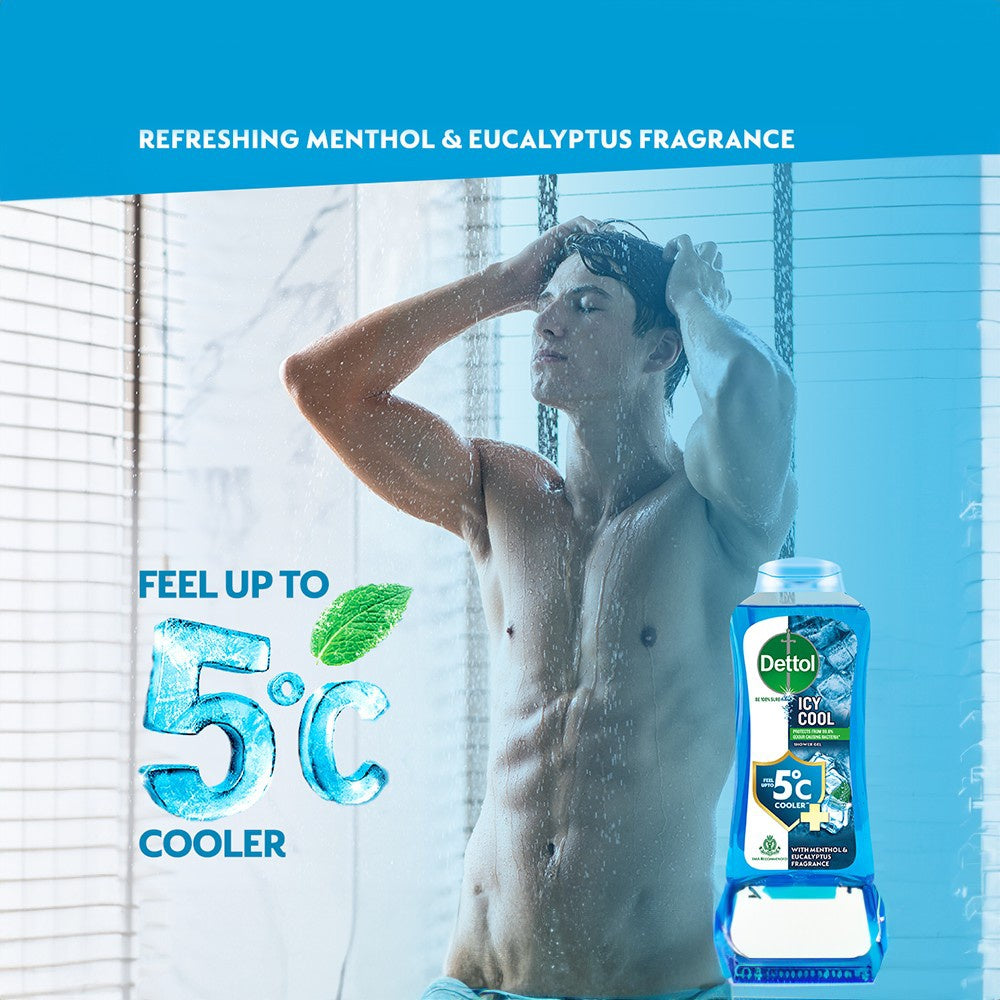 Dettol Icy Cool Shower Gel (250 ml) - Pack of 2 : 2 x 250 ml