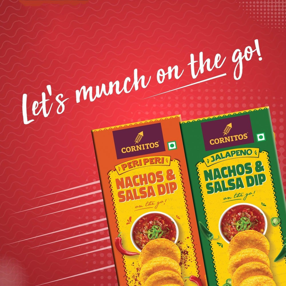 Cornitos Crisps Peri Peri Nachos & Salsa Dip : 75 g