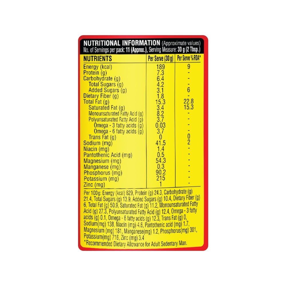 Saffola Crunchy Peanut Butter With Jaggery : 350 g