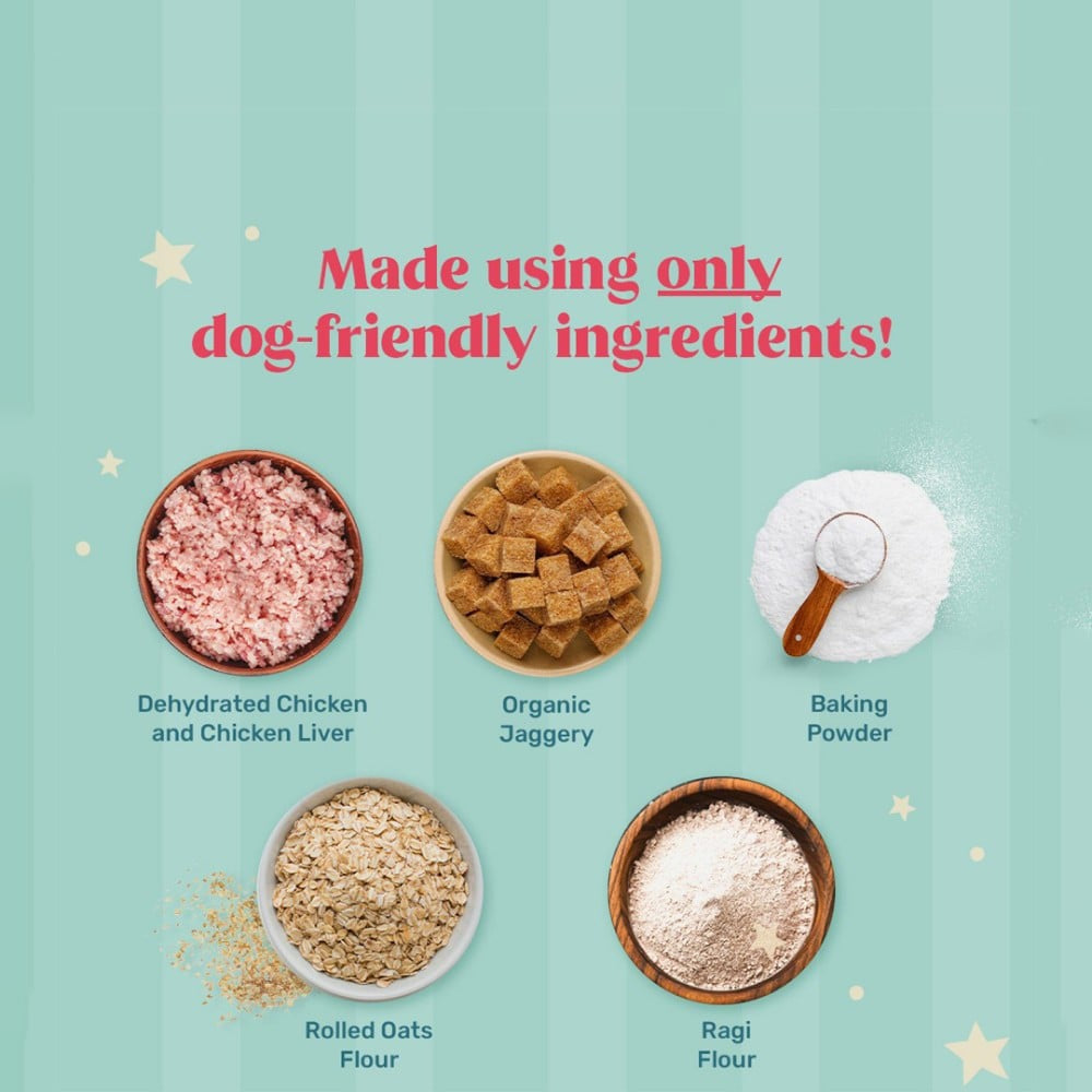 HUFT Instant Cake Mix with Frosting Mix for Dog : 190 g