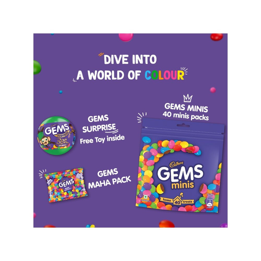 Cadbury Gems Duo Pack Shaped Chocolates : 23.7 g