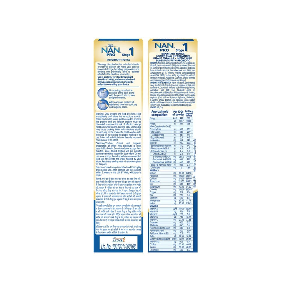 Nestle NAN PRO Stage 1 Infant Formula (Up To 6 Months) : 400 g