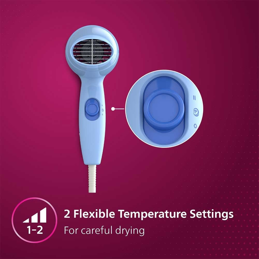 Philips HP8100/60 Compact Hair Dryer (Blue, 1000W) : 1 unit