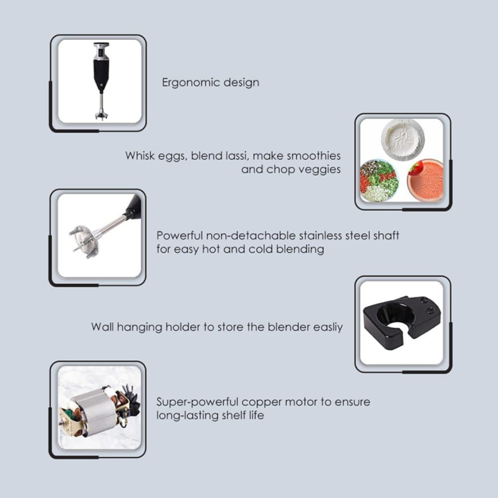 Wonderchef Prima Plus 250W Hand Blender (Black) : 1 unit