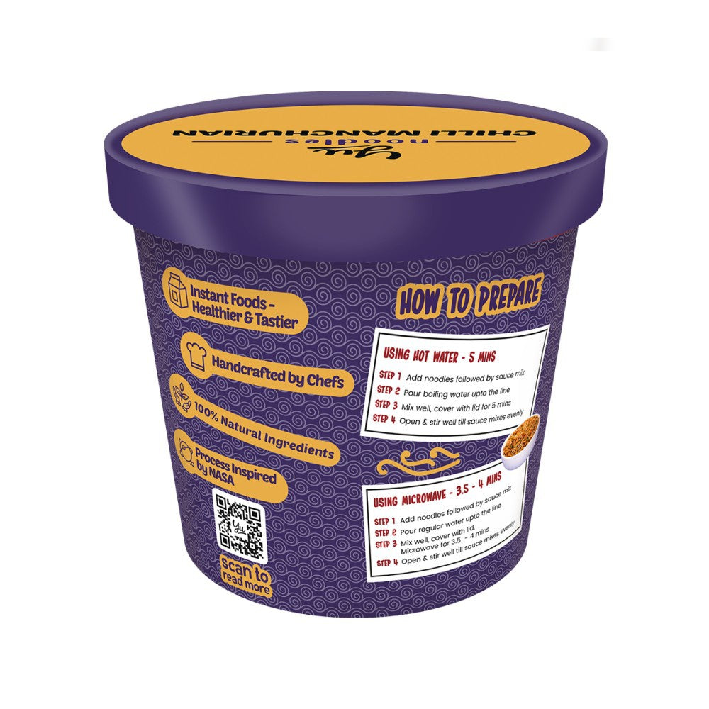 Yu Chilli Manchurian Instant Cup Noodles - Pack of 2 : 2 x 70 g