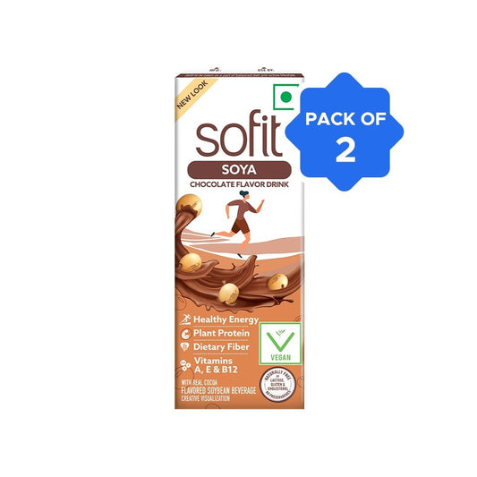 Sofit Chocolate Soy Beverage - Pack of 2 : 2 x 180 ml