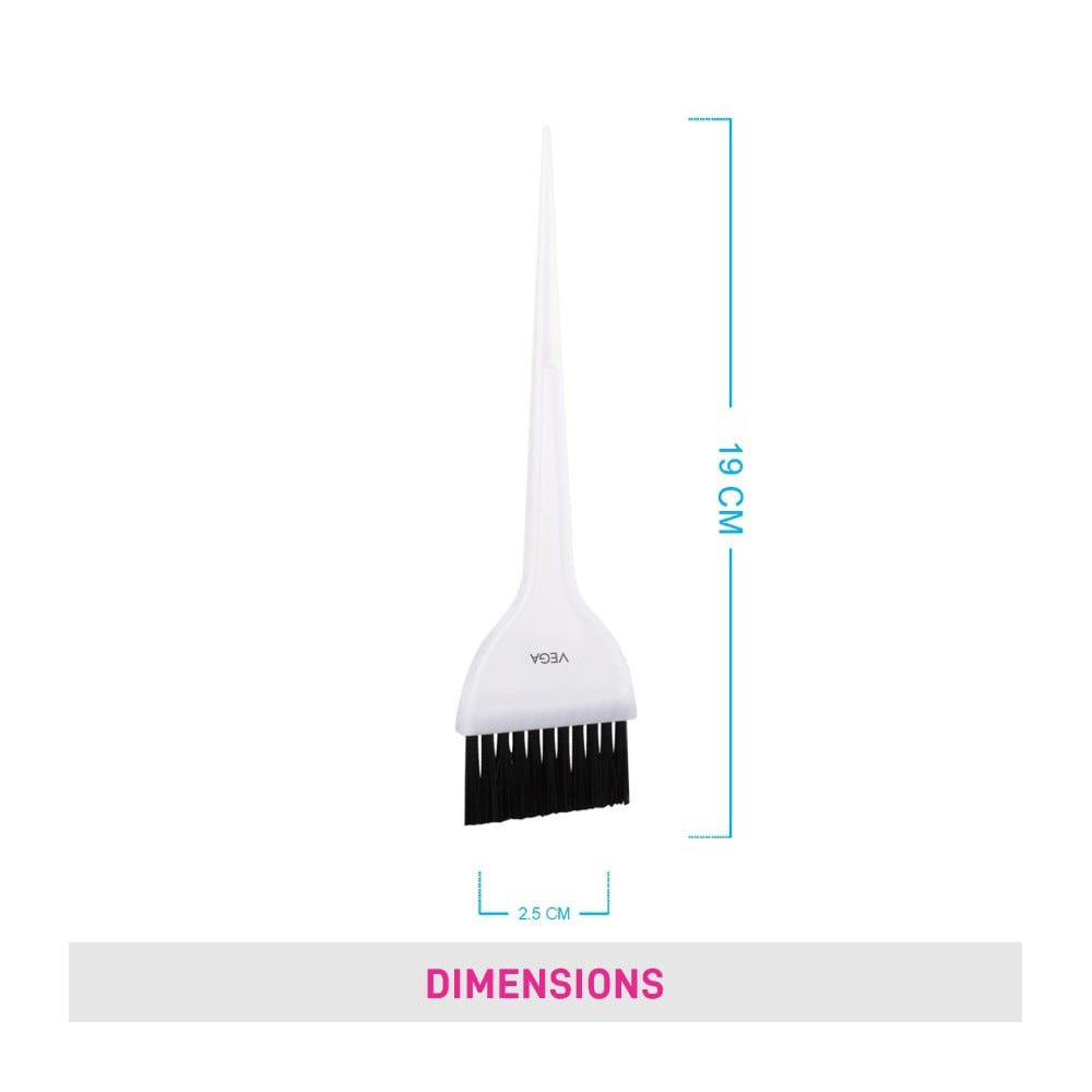 Vega Professional Dye/Mehandi Hair Colouring Brush (White) : 1 piece