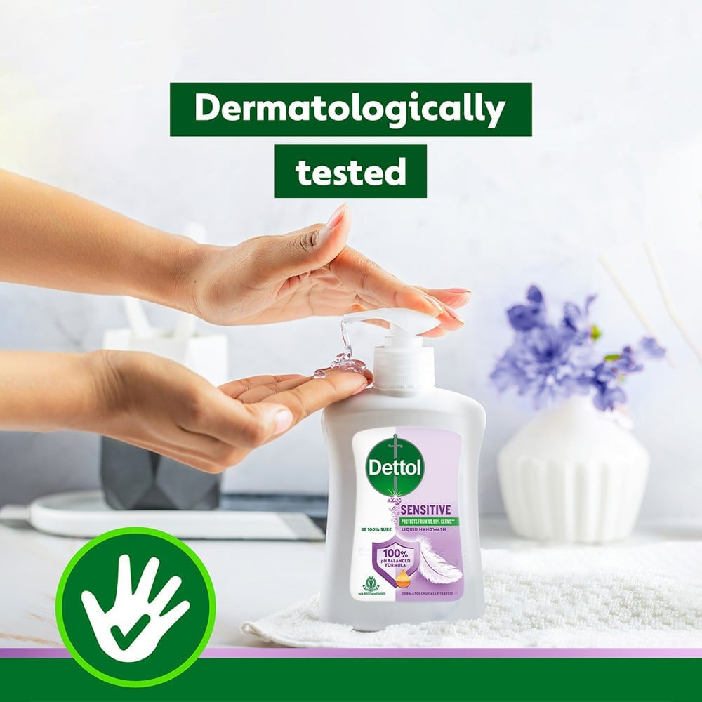 Dettol pH-Balanced Sensitive Hand Wash - Pack of 2 : 2 x 200 ml