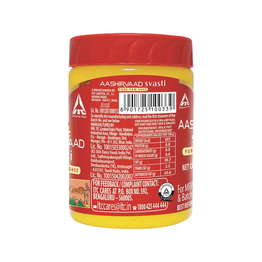 Aashirvaad Svasti Pure Cow Ghee : 500 ml