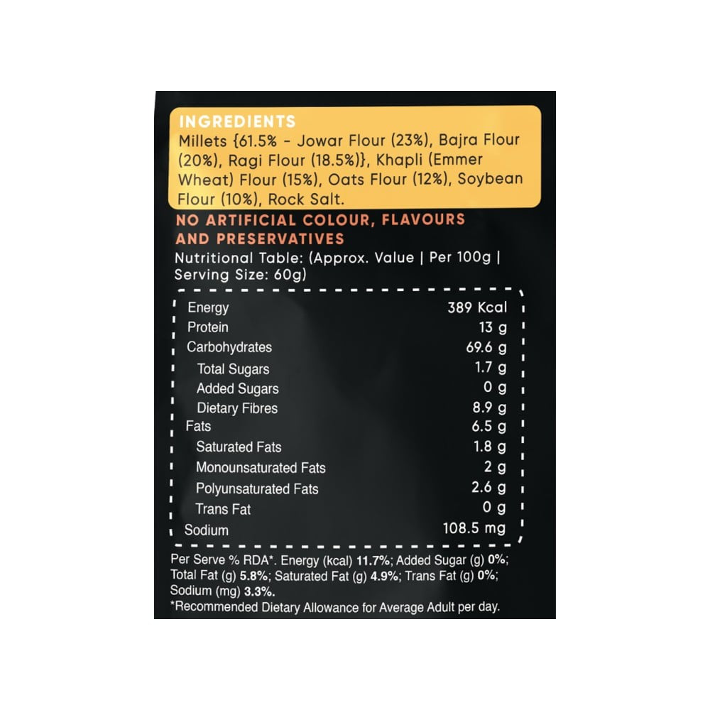 True Elements Multi Millet Atta : 500 g