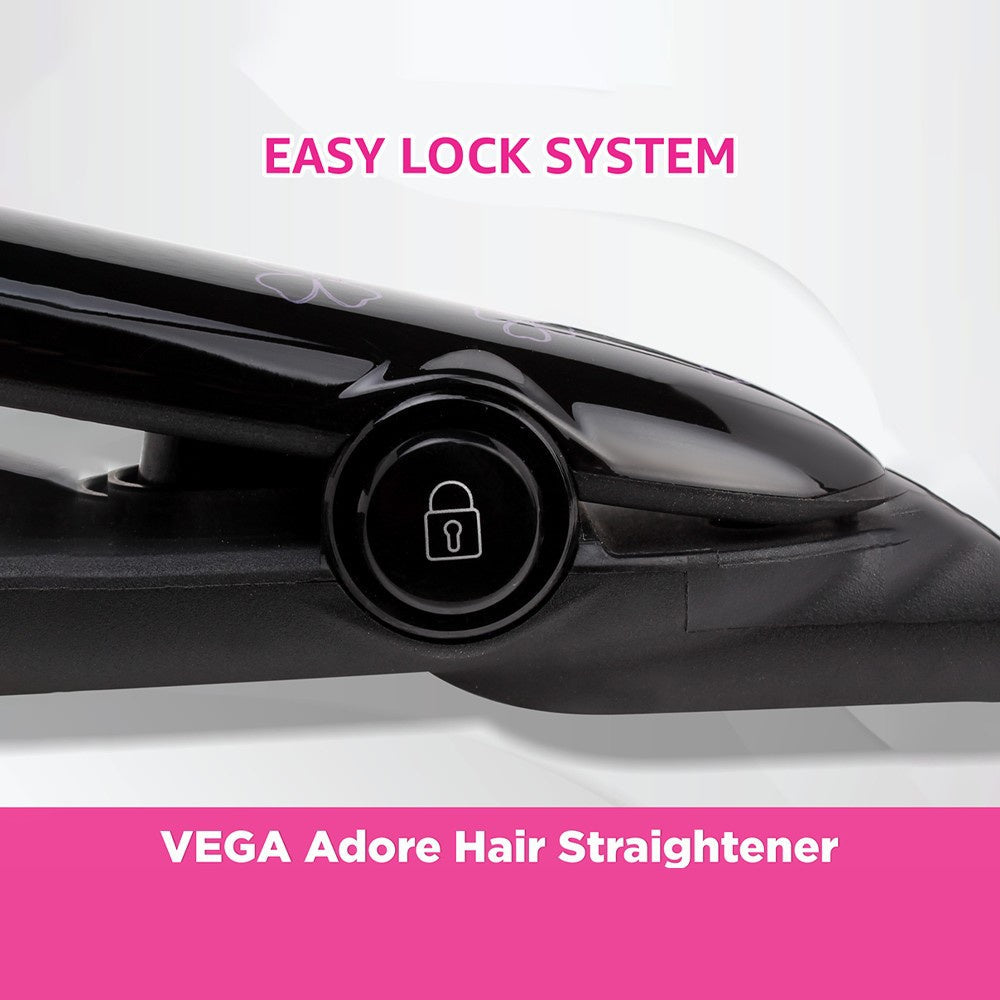 Vega Adore Hair Straightener, VHSH-18 (Black, 35W) : 1 unit