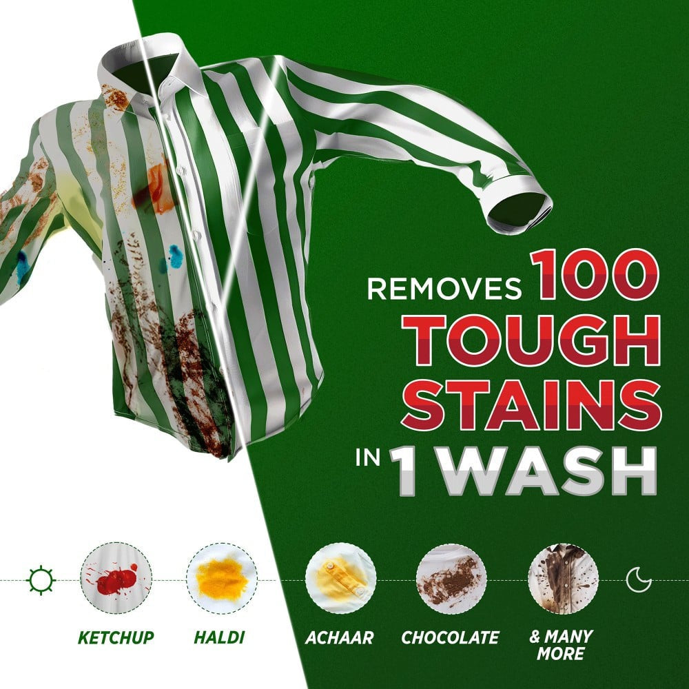 Ariel Matic Front Load Detergent Powder - Free 500 ml Liquid Detergent Inside : 6 kg + 500 ml